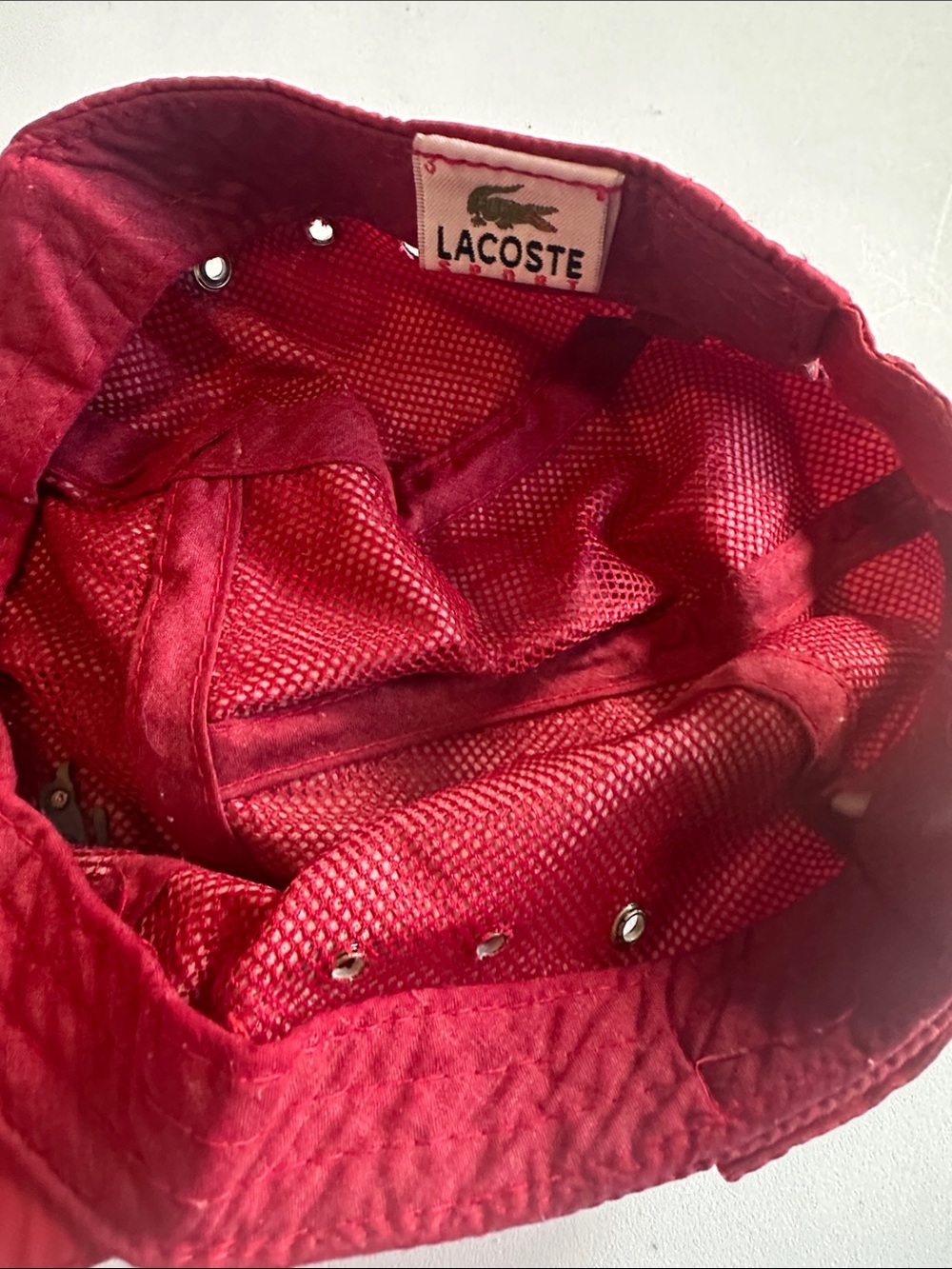Lacoste Red Baseball Cap - Picture 4 of 9